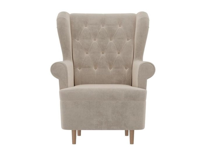 Кресло Торин Люкс бежевого цвета - купить Интерьерные кресла по цене 23990.0