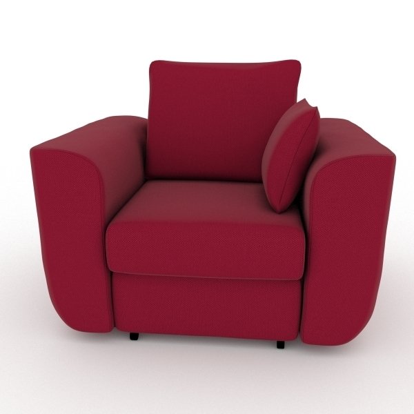 Кресло-кровать Stamford красного цвета