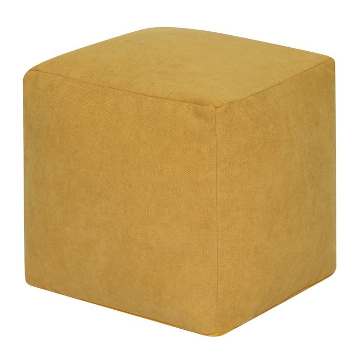 Пуфик Куб желтого цвета