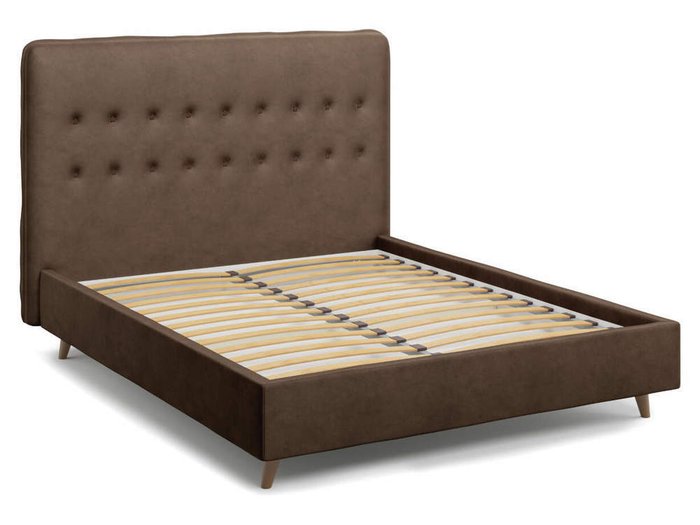Кровать Bergamo коричневого цвета 140х200