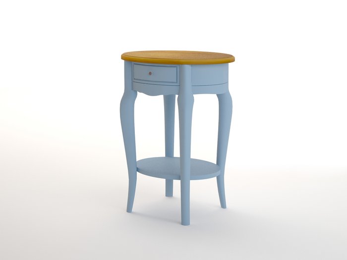 Овальный кофейный столик Leontina голубой