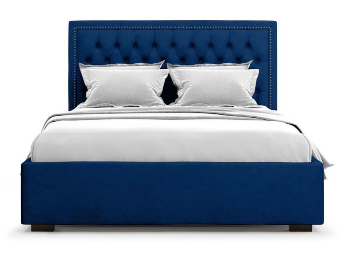 Кровать с подъемным механизмом Orto 140х200 синего цвета
