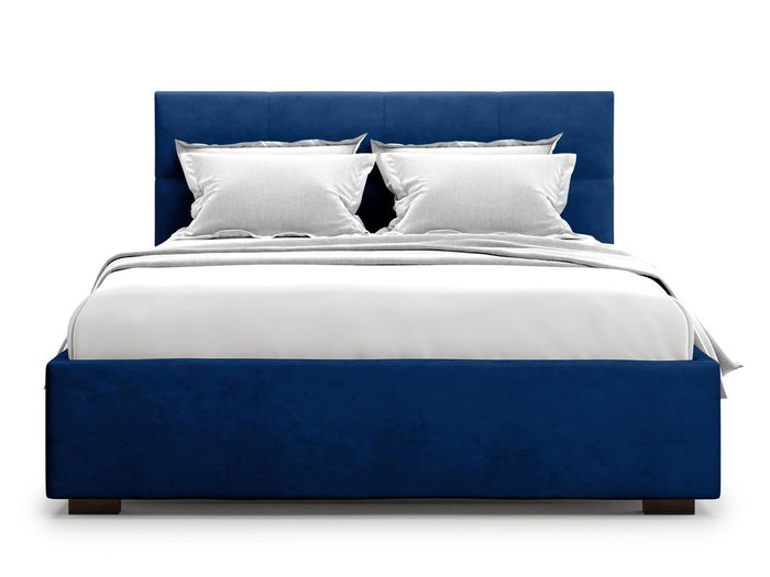 Кровать Garda 160х200 синего цвета с подъемным механизмом 