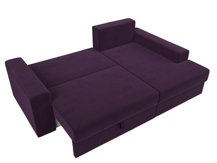 Угловой диван-кровать Мэдисон фиолетового цвета