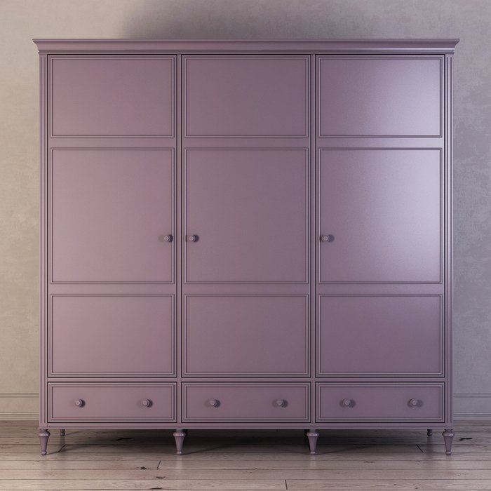 Шкаф трехстворчатый Riverdi фиолетового цвета