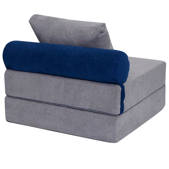 Бескаркасный диван-кровать Puzzle Bag L серого цвета - лучшие Бескаркасная мебель в INMYROOM