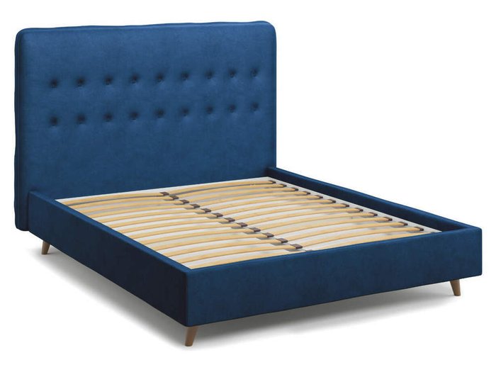 Кровать Bergamo синего цвета 140х200 