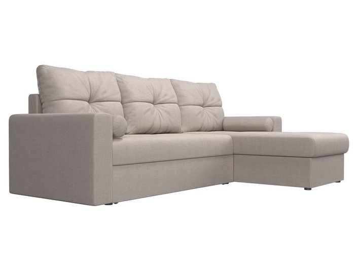 Угловой диван-кровать Верона бежевого цвета - лучшие Угловые диваны в INMYROOM