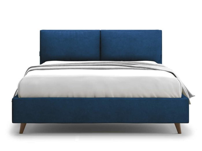 Кровать Trazimeno 160х200 синего цвета