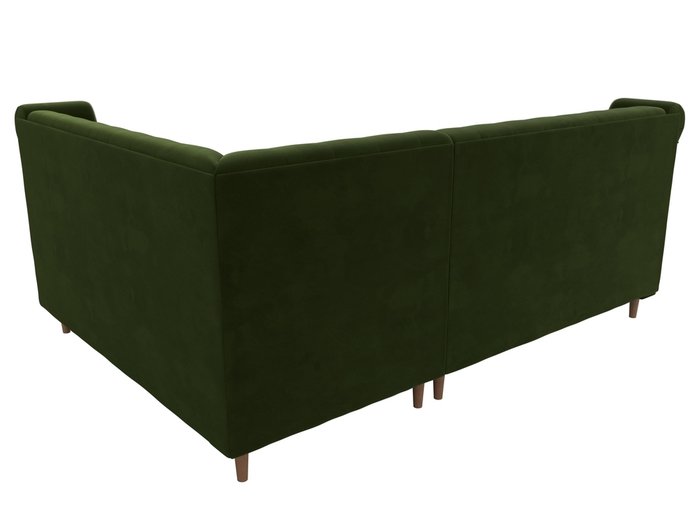 Угловой диван Бронкс зеленого цвета