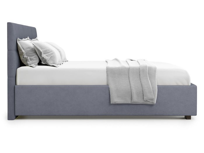 Кровать Garda 140х200 серого цвета с подъемным механизмом 