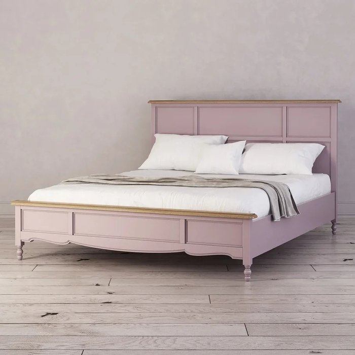 Кровать двуспальная Leblanc лавандового цвета 160х200