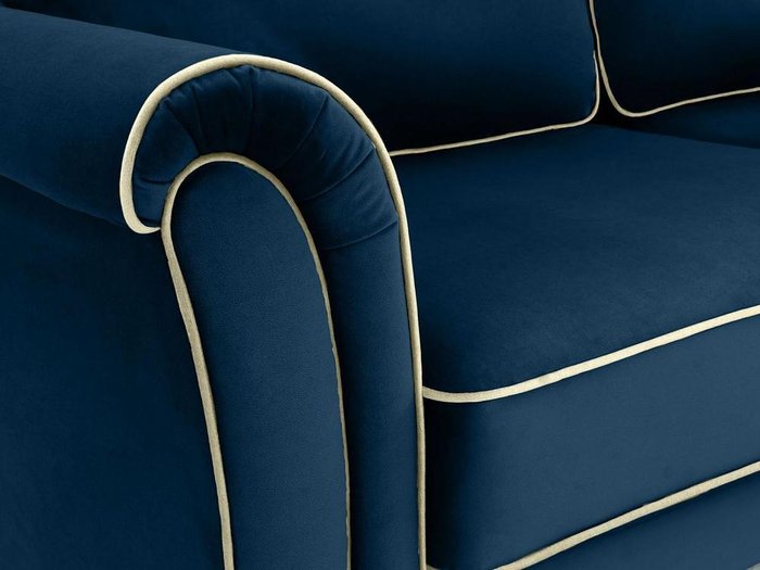 Угловой диван-кровать Sydney темно-синего цвета