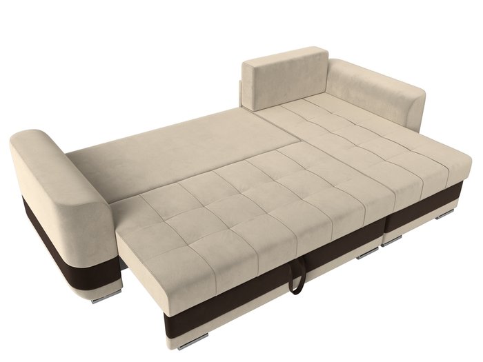 Угловой диван-кровать Честер бежевого цвета