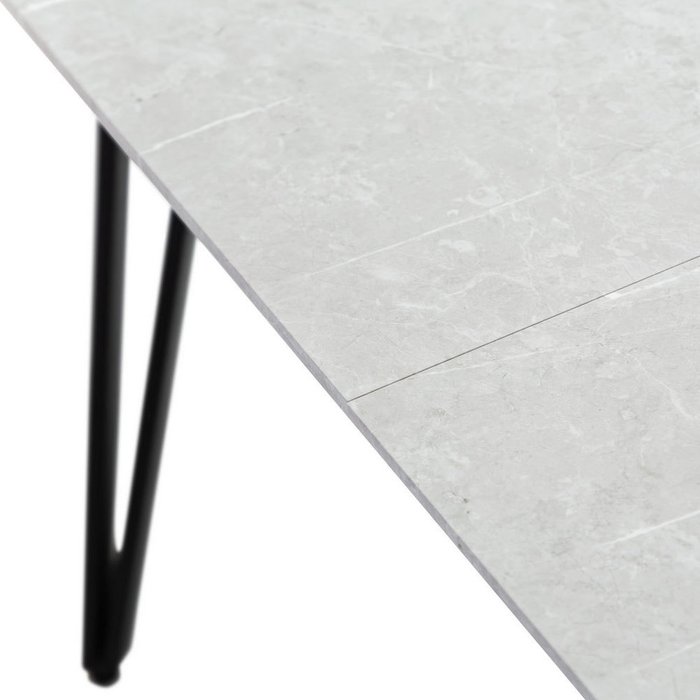 Обеденный раздвижной стол Avanti цвета белый мрамор