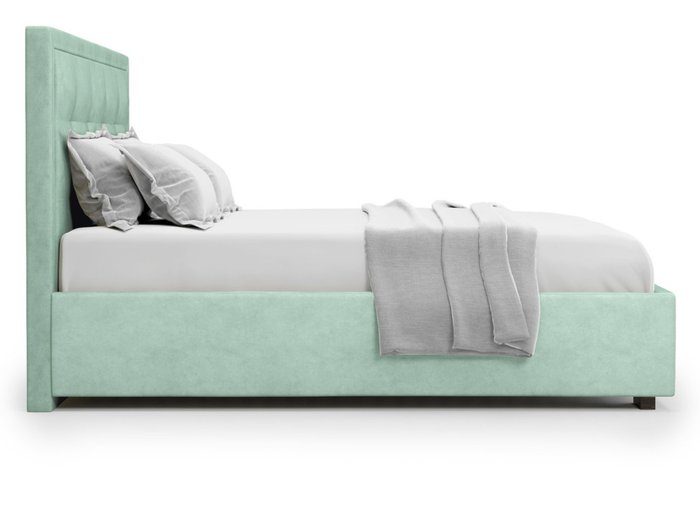 Кровать Komo 140х200 бирюзового цвета с подъемным механизмом