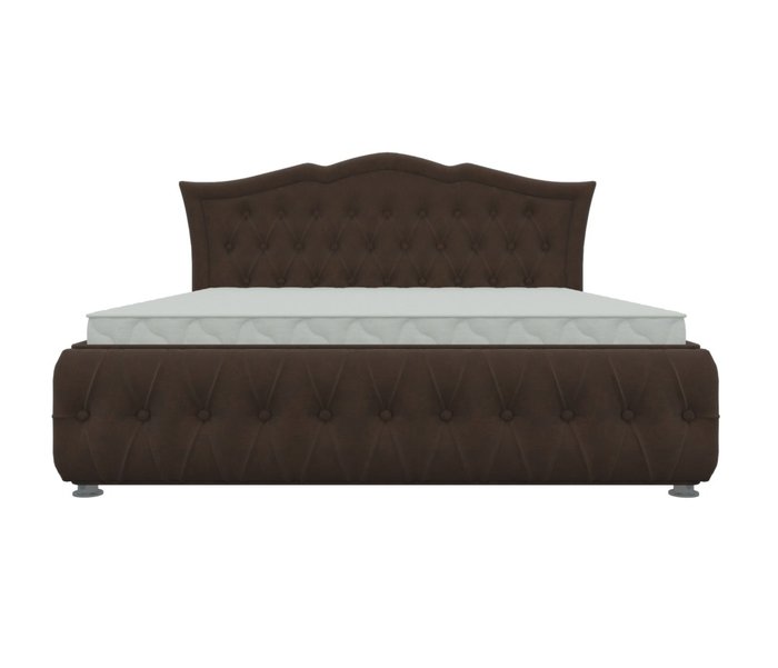 Кровать Герда 180х200 темно-коричневого цвета с подъемным механизмом