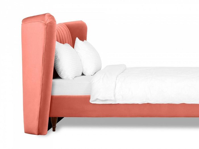 Кровать Queen Agata L 160х200 кораллового цвета