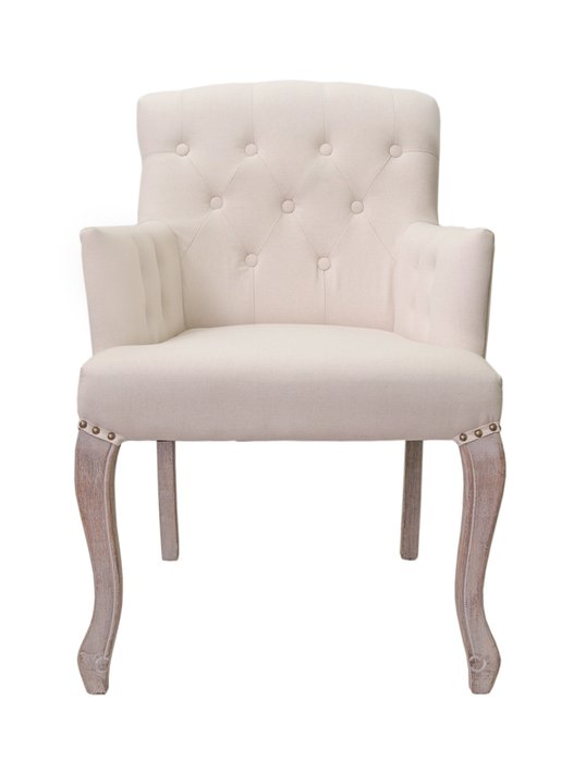 Классическое кресло Deron beige бежевого цвета