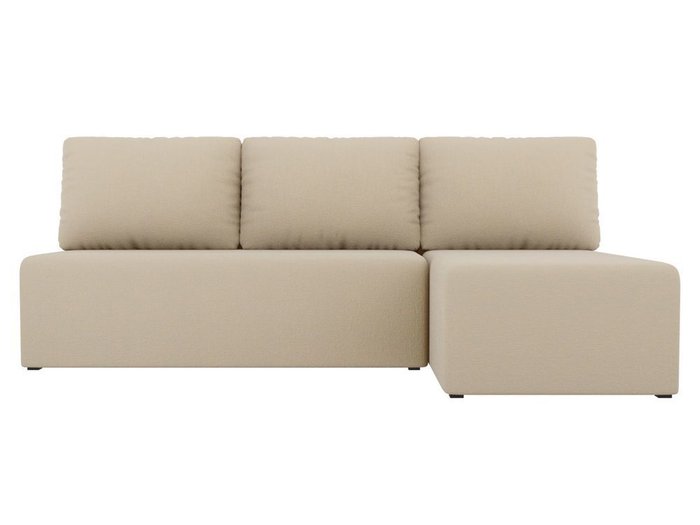 Угловой диван-кровать Поло бежевого цвета - купить Угловые диваны по цене 24990.0