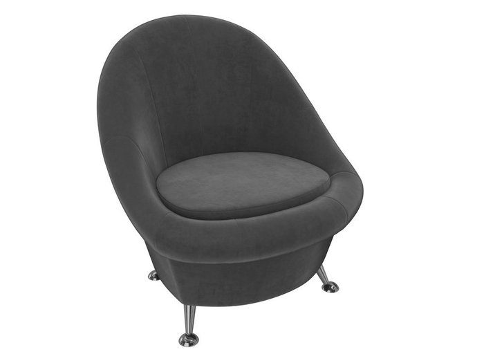 Кресло Амелия серого цвета