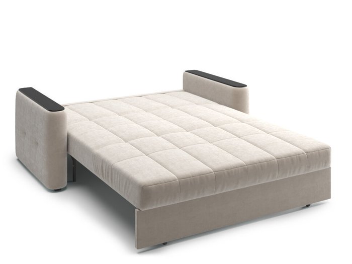 Прямой диван-кровать Ницца бежевого цвета