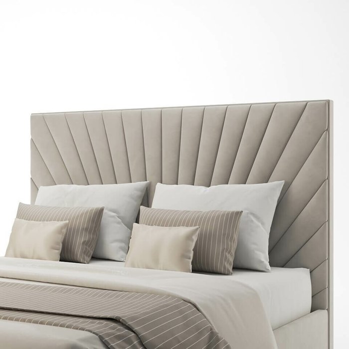 Кровать Deco 200х200 светло-серого цвета