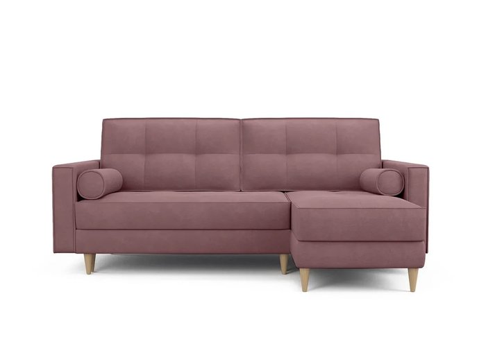 Угловой диван ОТТО правый светло-розового цвета