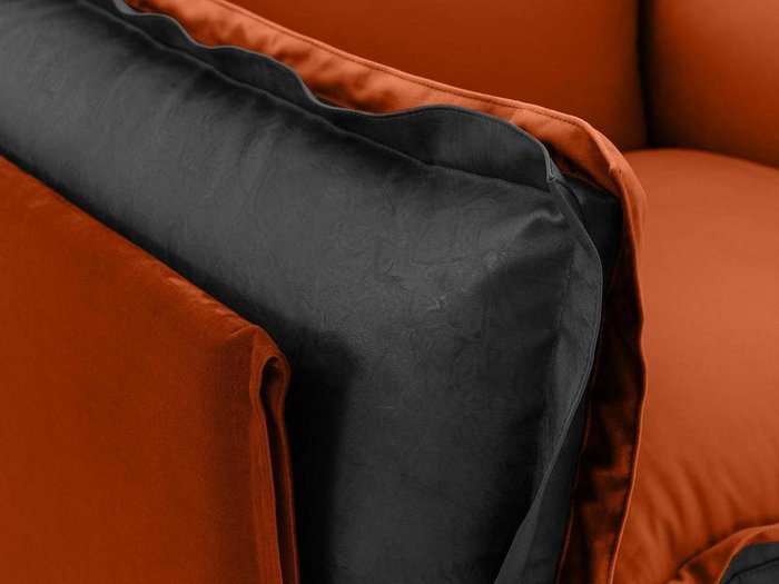 Кресло Barcelona оранжево-серого цвета