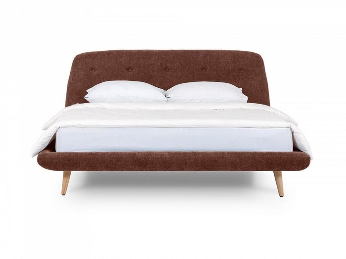 Кровать Loa коричневого цвета 160x200