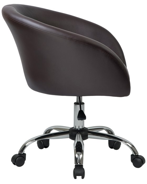 Офисное кресло для персонала Bobby коричневого цвета