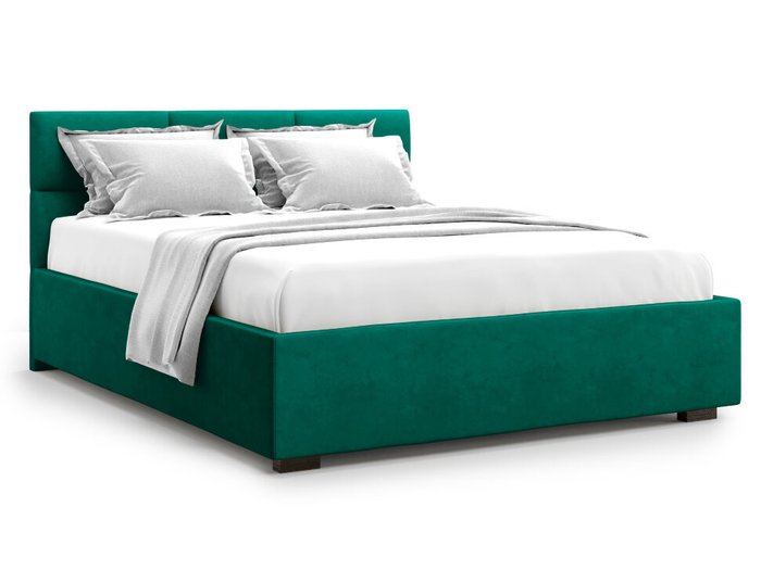 Кровать Bolsena 160х200 зеленого цвета с подъемным механизмом