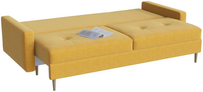 Диван-кровать Белфаст Yellow желтого цвета - лучшие Прямые диваны в INMYROOM