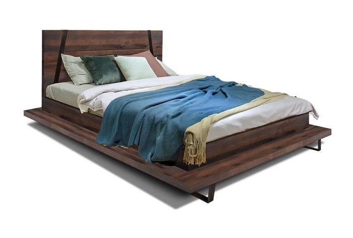 Кровать Dillinger 180х200 коричневого цвета