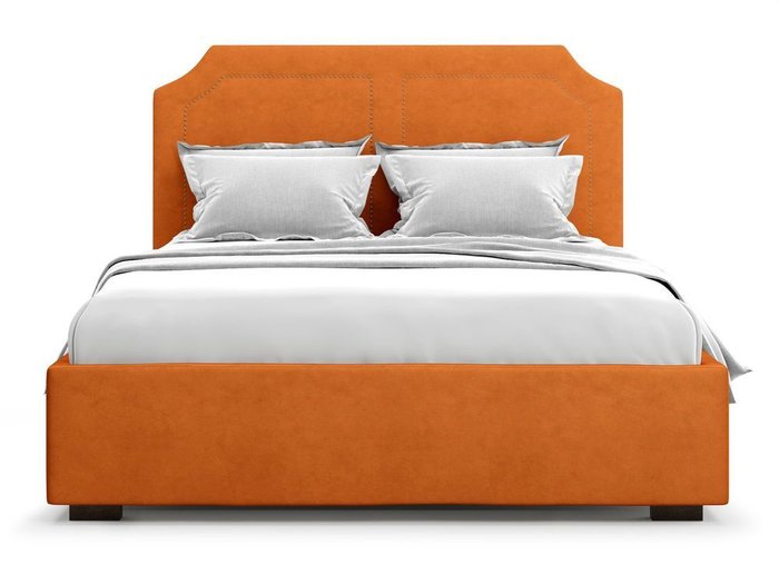 Кровать с подъемным механизмом Lago 180х200 оранжевого цвета