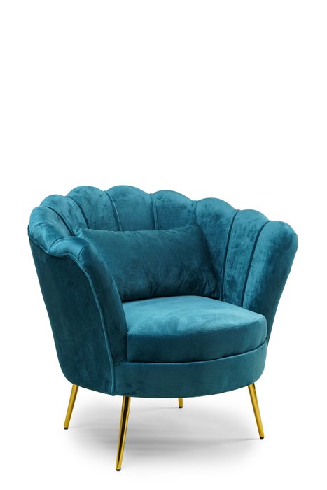 Кресло Lotus зелено-голубого цвета