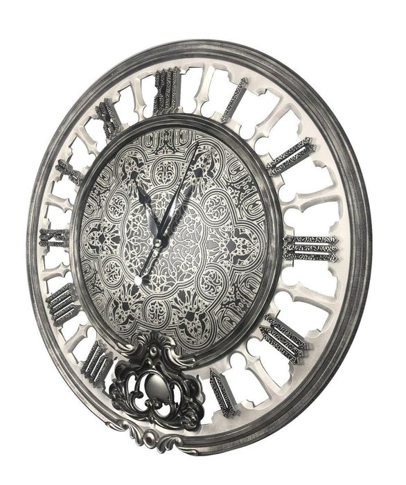 Настенные часы Fago серебристого цвета 