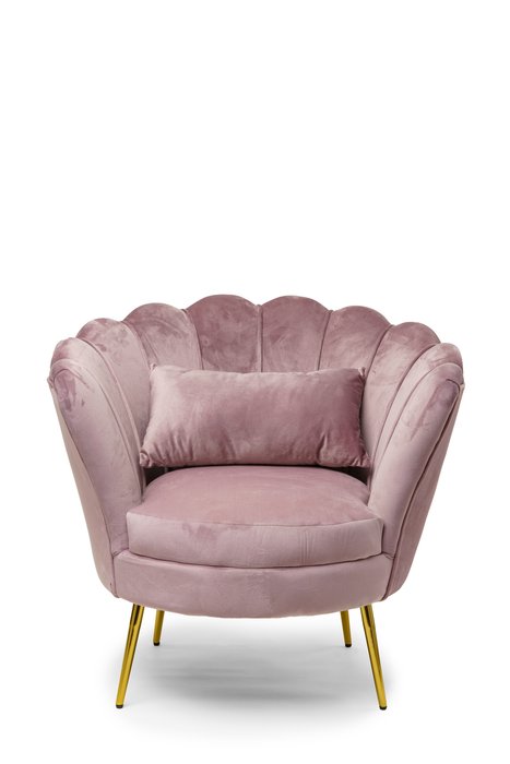 Кресло Lotus светло-розового цвета