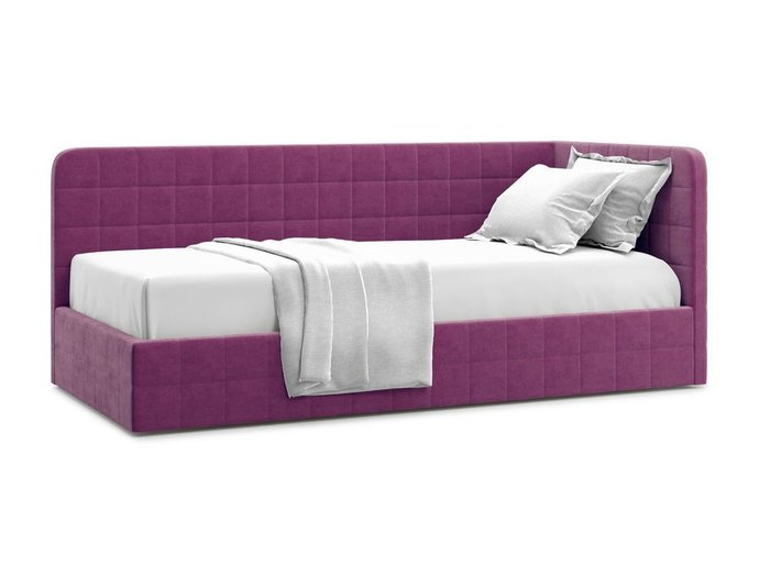 Кровать с подъемным механизмом Tichina 90х200 фиолетового цвета
