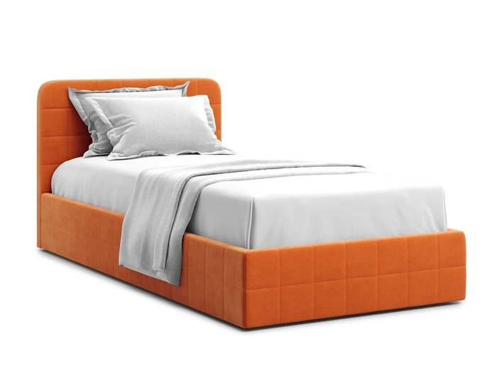 Кровать с подъемным механизмом Adda 90х200 оранжевого цвета