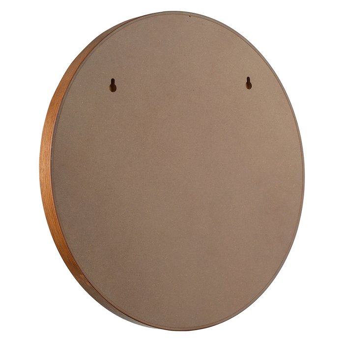 Настенное зеркало Fornaro диаметр 46 в раме коричневого цвета