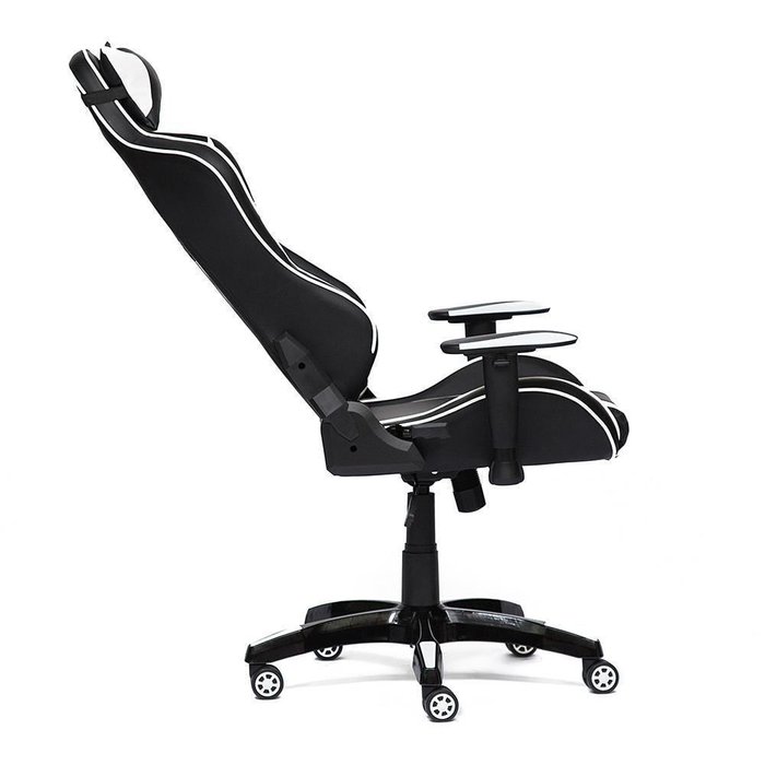 Кресло офисное iBat черно-белого цвета