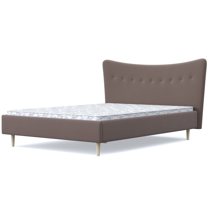 Кровать Финна 160x200 коричневого цвета