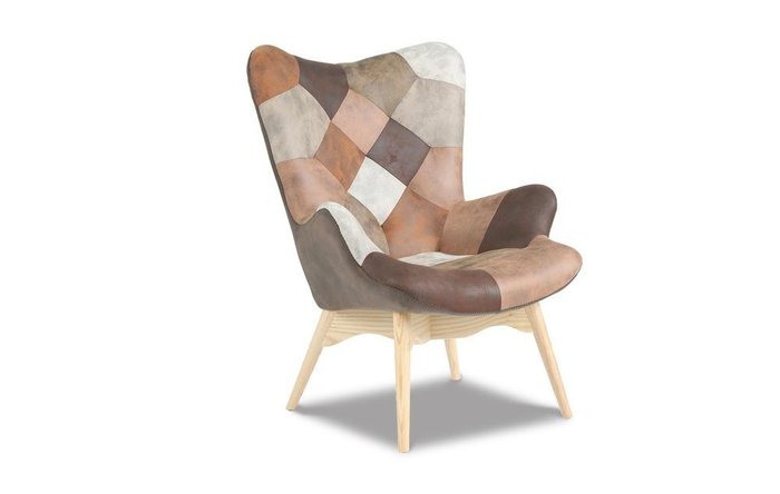 Кресло Contour бежево-коричневого цвета