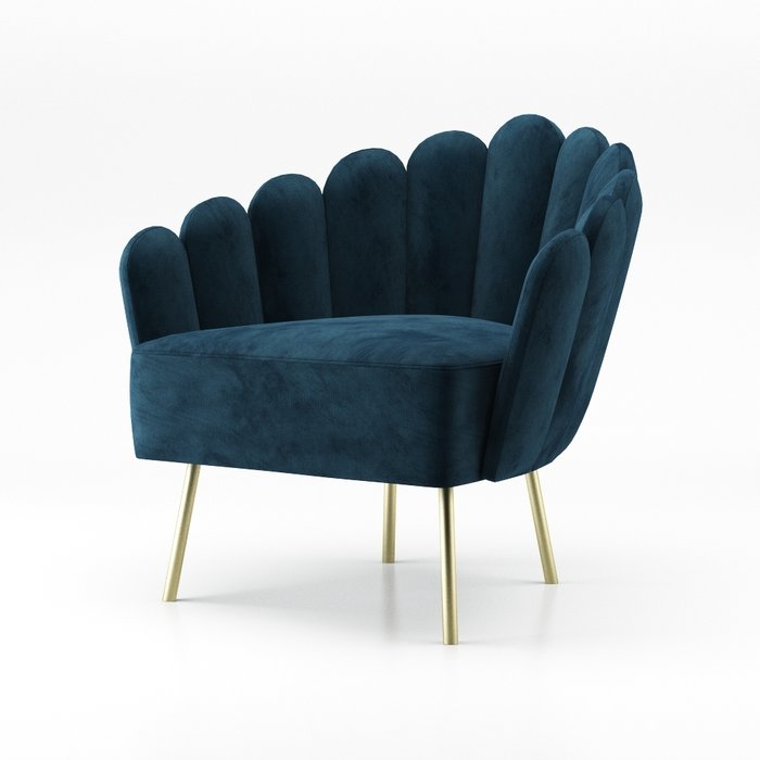Кресло Amira синего цвета