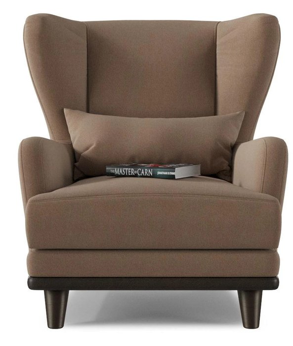 Кресло Роберт Fox коричневого цвета  - купить Интерьерные кресла по цене 11896.0
