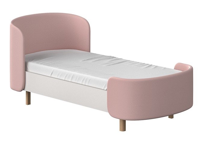 Кровать Kidi Soft 80х180 розового цвета