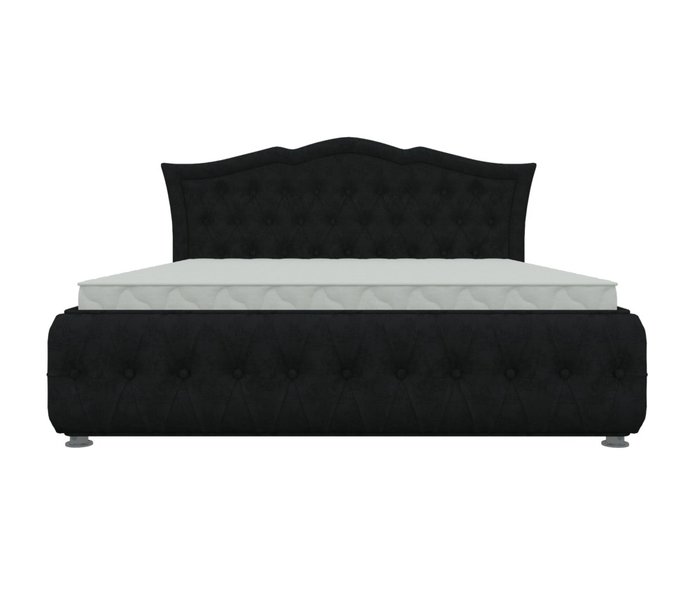 Кровать Герда 180х200 черного цвета с подъемным механизмом