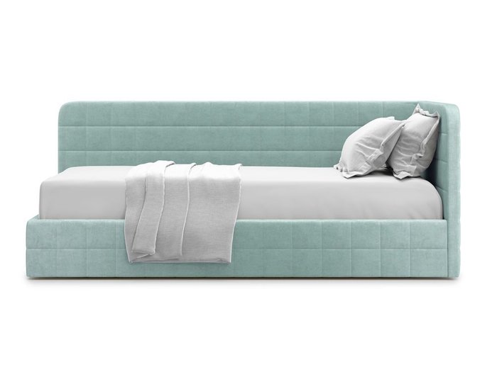 Кровать с подъемным механизмом Tichina 90х200 мятного цвета