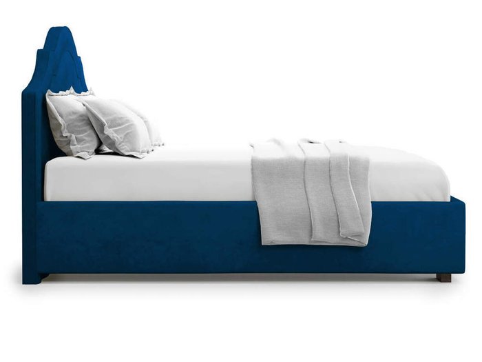Кровать Madzore без подъемного механизма 140х200 синего цвета